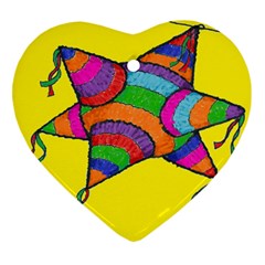 La Pinata Heart Ornament (two Sides)