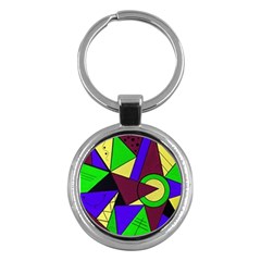 Modern Key Chain (round) by Siebenhuehner