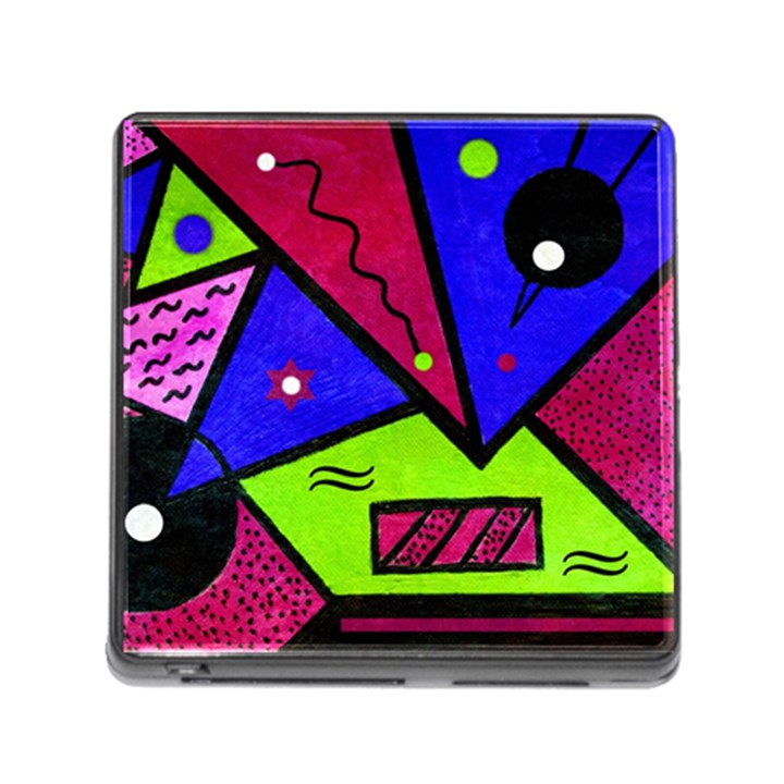 Modern Art Memory Card Reader with Storage (Square)