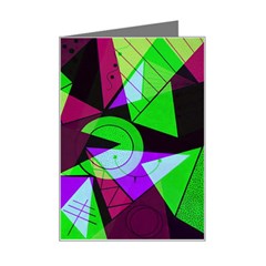 Modern Art Mini Greeting Card by Siebenhuehner