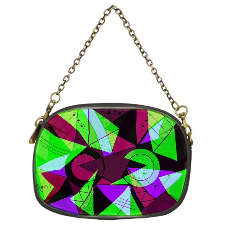 Modern Art Chain Purse (One Side)