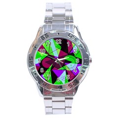 Modern Art Stainless Steel Watch (men s) by Siebenhuehner