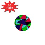 Modern Art 1  Mini Button (10 pack) Front