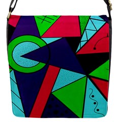 Modern Art Flap Closure Messenger Bag (small) by Siebenhuehner