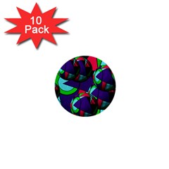 Balls 1  Mini Button (10 Pack) by Siebenhuehner