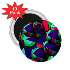 Balls 2 25  Button Magnet (10 Pack) by Siebenhuehner