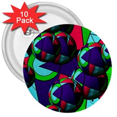 Balls 3  Button (10 Pack) by Siebenhuehner