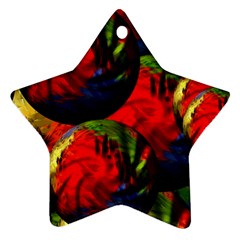 Balls Star Ornament (two Sides)