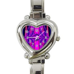 Modern Art Heart Italian Charm Watch  by Siebenhuehner