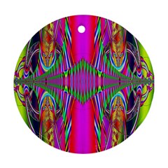 Modern Art Round Ornament (two Sides) by Siebenhuehner