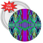 Modern Design 3  Button (100 pack) Front