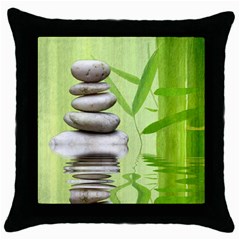 Balance Black Throw Pillow Case by Siebenhuehner