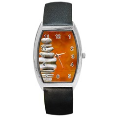 Balance Tonneau Leather Watch by Siebenhuehner