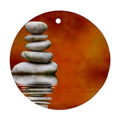 Balance Round Ornament (two Sides) by Siebenhuehner