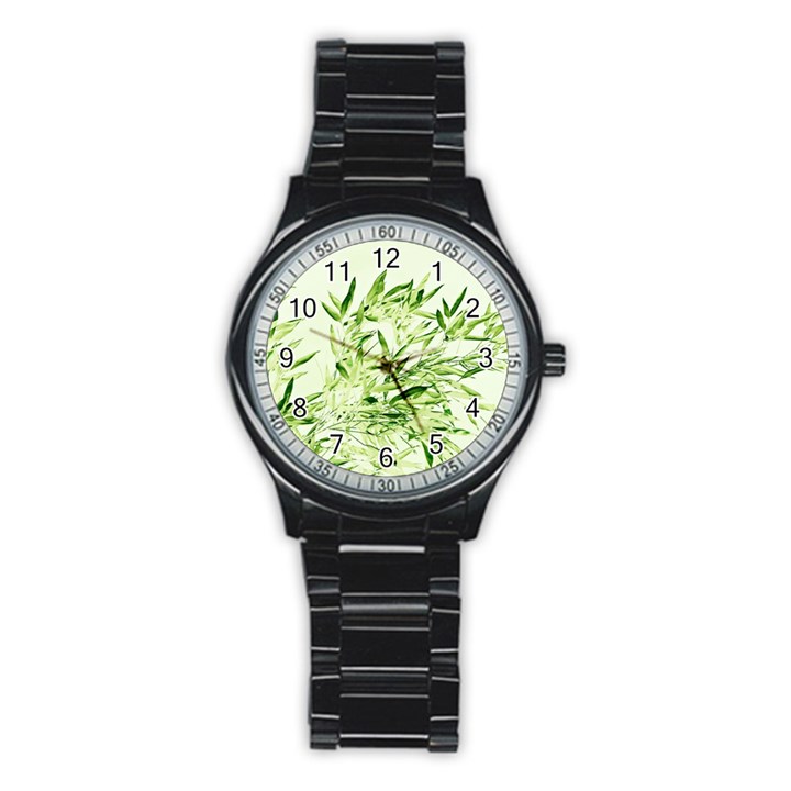 Bamboo Sport Metal Watch (Black)