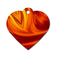 Wave Dog Tag Heart (two Sided) by Siebenhuehner