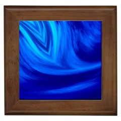 Wave Framed Ceramic Tile by Siebenhuehner