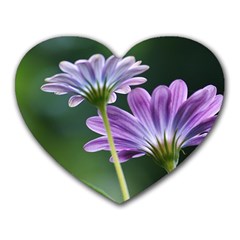 Flower Mouse Pad (heart) by Siebenhuehner