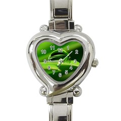 Waterdrop Heart Italian Charm Watch  by Siebenhuehner