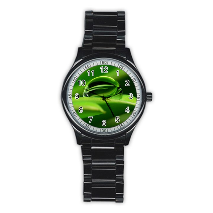 Waterdrop Sport Metal Watch (Black)