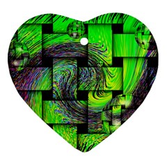 Modern Art Heart Ornament (two Sides) by Siebenhuehner