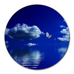 Sky 8  Mouse Pad (round) by Siebenhuehner