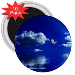 Sky 3  Button Magnet (10 Pack) by Siebenhuehner