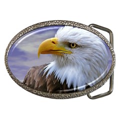 Bald Eagle Belt Buckle (oval) by Siebenhuehner