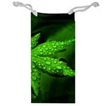 Leaf With Drops Jewelry Bag Front