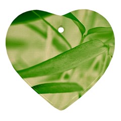 Bamboo Heart Ornament (two Sides) by Siebenhuehner