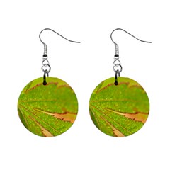 Leaf Mini Button Earrings by Siebenhuehner