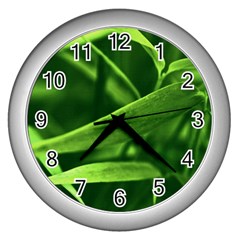 Bamboo Wall Clock (Silver)