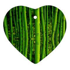 Bamboo Heart Ornament by Siebenhuehner