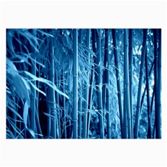 Blue Bamboo Glasses Cloth (large, Two Sided) by Siebenhuehner