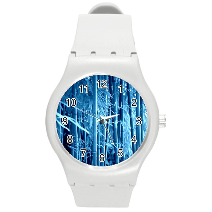 Blue Bamboo Plastic Sport Watch (Medium)