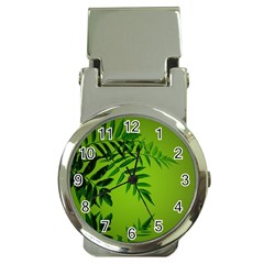 Leaf Money Clip With Watch