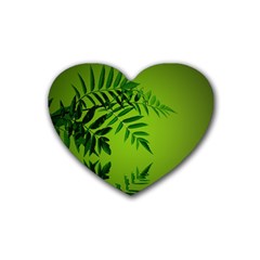 Leaf Drink Coasters (heart) by Siebenhuehner