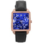 Magic Balls Rose Gold Leather Watch  Front