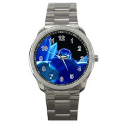 Waterdrop Sport Metal Watch by Siebenhuehner