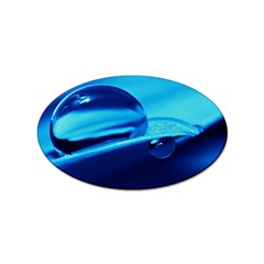 Waterdrops Sticker (oval) by Siebenhuehner