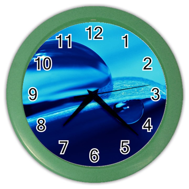 Waterdrops Wall Clock (Color)