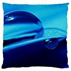 Waterdrops Large Cushion Case (single Sided)  by Siebenhuehner