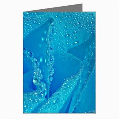 Blue Rose Greeting Card by Siebenhuehner