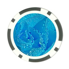Blue Rose Poker Chip (10 Pack) by Siebenhuehner