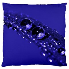 Waterdrops Large Cushion Case (single Sided) 