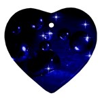 Blue Dreams Heart Ornament (Two Sides) Front