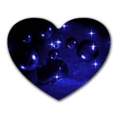 Blue Dreams Mouse Pad (heart) by Siebenhuehner