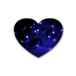 Blue Dreams Drink Coasters 4 Pack (Heart)  Front