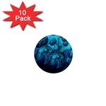 Magic Balls 1  Mini Button Magnet (10 pack) Front