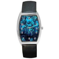 Magic Balls Tonneau Leather Watch